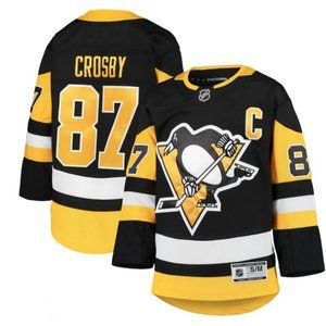 Pittsburgh Penguins Sidney Crosby Black Premier Player Jersey - youth S/M